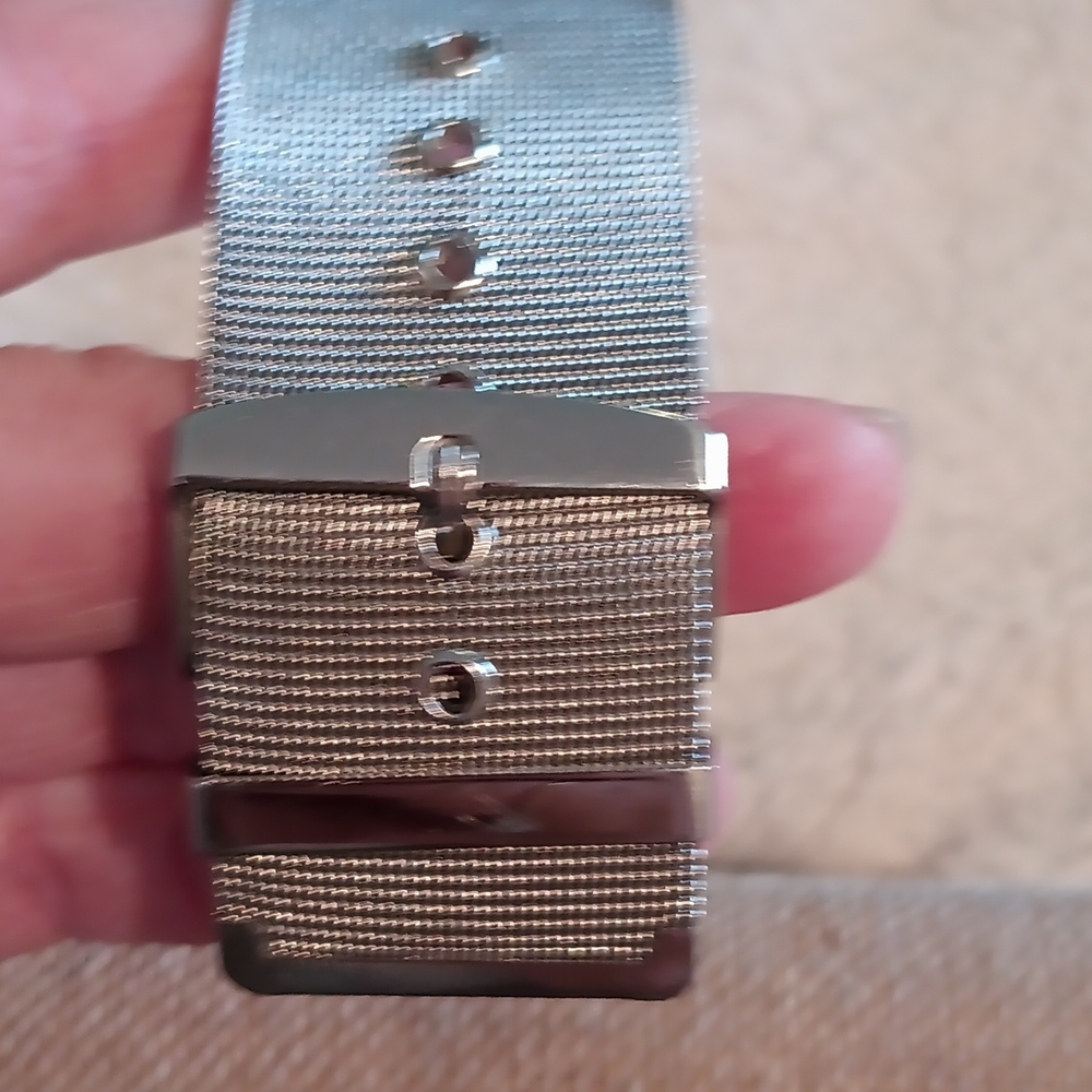 Terner silver watch with silver mesh band - Picture 2 of 3